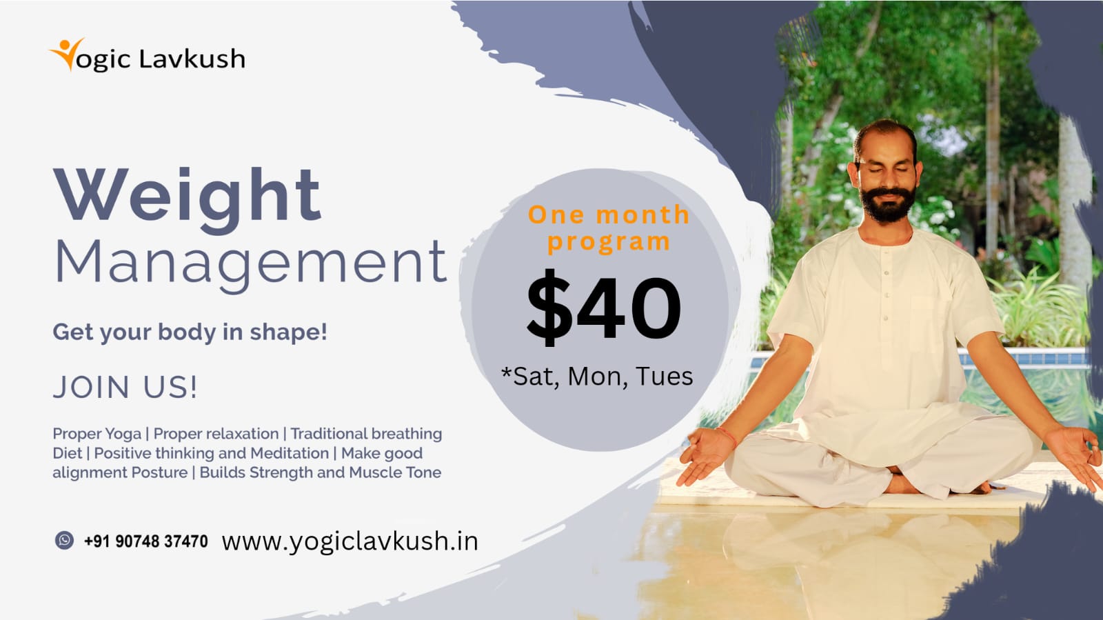 Achieve Weight Management Through Online Yoga Classes with Yogiclavkush